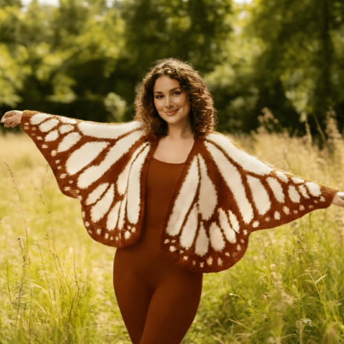 Threaded Wings™ Handmade Butterfly Cardigan