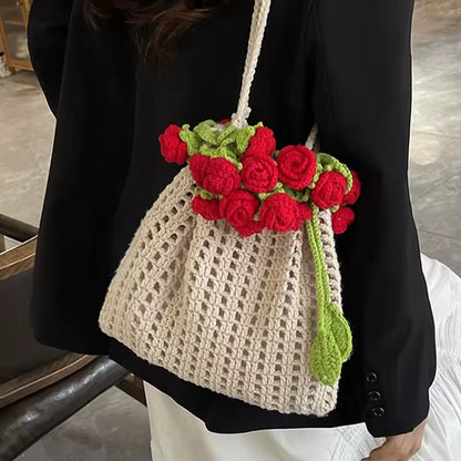 Petal Bloom™ Handmade Rosette Bag