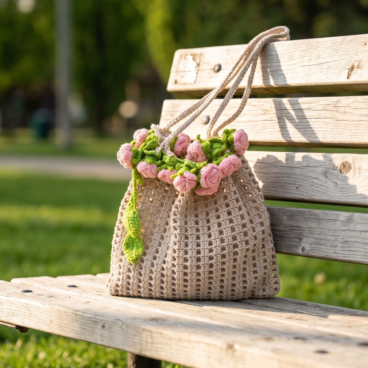 Petal Bloom™ Handmade Rosette Bag – Threaded Wings